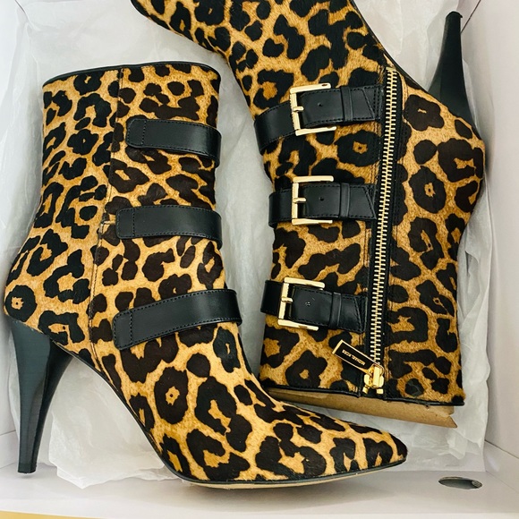 Michael Kors Leopard Calf Hair Mid-Calf Boot - Picture 4 of 5